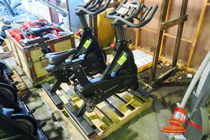 37 · SYNERGY SPIN BIKE, BLACK/GREY, (SOME MARKS / UNTESTED)