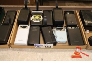 93 · 10 X ASSORTED PORTABLE POWER BANKS INCLUDING MARKED CYGNETT, RIUPU & BASEUS. ASSORTED WATTAGE & VOLTAGE. UNTESTED