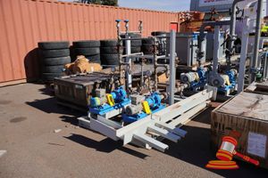Twin Pump Dewatering Unit, Pumps Pn:Cn40-25-160 Siemen Motors 1.1kw, Overall Dims 3.1m Widex 1.6m Long X 1.9m Tall (Cmr158730, Iris-Wheatstone)