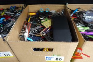 60 · BOX OF ASSORTED SURRENDERED ITEMS, NO INSPECTION