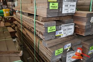 124 · JARRAH SKIP DRESSED, STD, 150mm x 45/50mm, 10LM, RANDOM LENGTHS, QTY 075M3 (L1700 x W450 x D250 TRANSPORT SIZE ONLY APPROX) (PACK# 2229301)