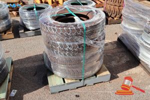 37 · 1 X PALLET OF TYRES 4X XZT, 8.5 R17.5, WRAPPED (POSS UNUSED)