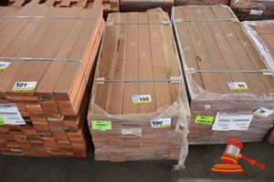 Pack Of Jarrah Decking, Feature, 086mm X 019mm, Qty 144lm, 13.1m2 With 5mm Gap (Pack# 320026255) Transport Dims L1200mm X W500mm X 450mm