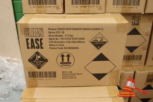 2x BOXES OF CLEAN EASY HEAVY DUTY DRAIN CLEANER, 1L PER BOTTLE, 20x BOTTLES TOTAL