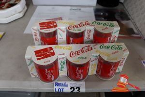 23 · 6x ASSORTED VINTAGE COCA-COLA GLASSES
