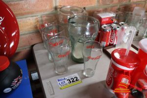 322 · BUNDLE WITH: 4x COCA-COLA GLASSES AND 2x COCA-COLA JUGS