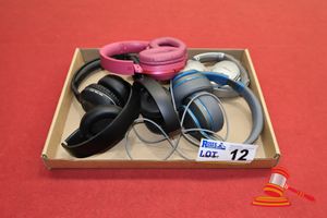 12 · 6 X WIRELESS OVER EAR HEADPHONES BRANDS INCLUDE BOSE, MOKI AND BEATS, ASSORTED CONDITION UNTESTED