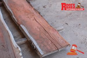 101 · JAR225 - JARRAH STANDARD AND BETTER GRADE 380-410x45mm @2.3m- Rough Sawn Slab