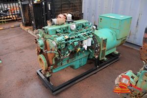 Cummins B563 Engine (Damaged Plate), S/N; 74881868, Model# Qsl9-G5 With Filters, Noted Missing Valve Head, Comes With Filter, Some Accessory Units, And Attached Stamford Cool Tech, Model; Hc.I434d1, Some Marks Untested, Approx; 2.25m D X 650mm W X 1.1m H, On A Frame (Asset No: 1707004) (S44#Ritm0874877, Dr#1788)