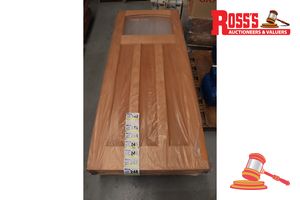 Timber Door With Panel (No Glass), Code: Ed 84, 2040 X 870 X 40mm