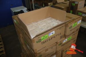 Approx 1000 X Eco Fresh Disposable Food Trays, Re-Order Code 7001, In A Box, Unopened