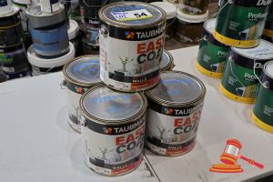 54 · 5 X TAUBMANS EASY COAT INTERIOR WALL PAINT, HI CHROMA RED, 4L, LOW SHEEN, WATER BASED