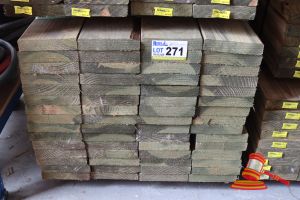 60x Lengths Of Non-Structural, H4 Treated Pine Timber, Approx 170 X 35mm X 3.6m