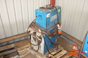 42 · Industrial Welder, Make: Cigweld, Model: Transmig 400HD, Serial: M07082701030, Electric 3 Phase 4 Pin Plug, with Wire Feeder, Condition: Untested