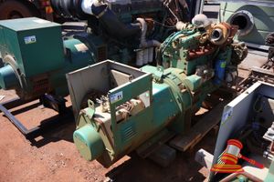51 · CUMMINS DIESEL GENERATOR SETS, ENGINE MODEL: QSL9-G3 NR3, ENGINE SN:74890332, PRIME KW AT 1500 RPM: 228, STAMFORD ALTERNATOR MODEL: UCDI274K13, ALTERNATOR SN:X22C124401 APPROX; 2.1M L X 620MM W X 790MM H, MISSING COVER, UNTESTED (SOME MARKS), ON A PALLET (NO ASSET NO) (S44#RITM0896397)
