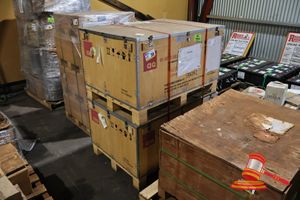 39 · 2 X DC INDUCTORS, 113CM L X 82CM W X 138CM H , 905KG PER UNIT, POSS UNUSED (IN WOODEN CRATES, SEALED) (REF; 171866-5, WL4782-34)