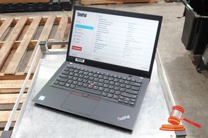 61 · LENOVO T490S, 14 INCH NOTEBOOK, INTEL CORE i5 8265U 1.60GHZ, 8GB RAM, 256GB SSD / NO OS, SN: PC1ADA73 / AN:ITT28128, UNTESTED ( SOME MARKS / NO CHARGER )