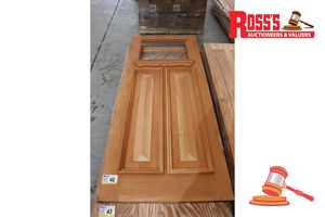 Timber Door With Panel (No Glass), Code: Ed 58, 2040 X 870 X 40mm