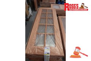 Timber Door With 10x Glass Panels, Code: Kj 20, 2040 X 720 X 40mm