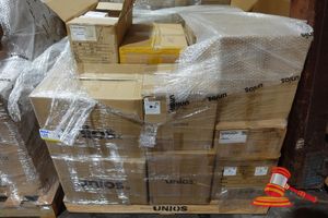 Lighting Fixtures, Approx 12+ X Boxes, Includes: Unios Kobe 35w Three Circuit Dali In-Track Driver Tracklight Model: Kobe3035.Wb30.W-Dali2, Unios Titanium G2 Medium Downlight Model: Tita0100.Tw30.W-Ta002, Unios Kobe 15w Surface Mounted Spotlight/Linear Lens Model: Kobes015.Bb30.Wl, Unios Titanium 215mm Surface Mounted Downlight Model: Tism0215.Tb30.W, Unios Codex Reading Wall Light Model: Codx0004.Tw30.F, Various Others (Poss Unused, Boxed)