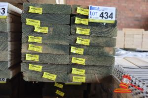 434 · 16x LENGTHS OF NON-STRUCTURAL, H4 TREATED PINE TIMBER, APPROX 170 x 35mm x 3m