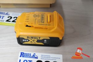 222 · DEWALT 20V LITHIUM-ION BATTERY, UNTESTED