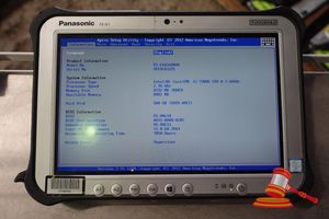 Panasonic Fz-G1 Toughpad, Intel Core I5 7300u 2.60ghz Cpu, 8gb Ram, 500gb Ssd / No Os, Heavy Screen Wear, 7850 Hours, Sn:9ftsc03325 / An:Itt26751, Untested ( No Charger / Some Marks)