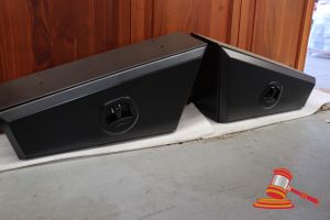 404 · PAIR OF TAPERED UNDER TRAY TOOL BOXES 750mm R&L, ALUMINIUM MATTE BLACK
