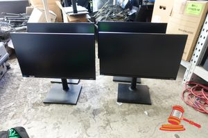 4 X Samsung 24 Inch Monitors, Model: F24t450, Untested (Some Marks / No Cables)