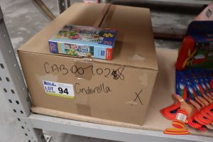 Box Of Castorland Puzzles, Cinderella, Unopened