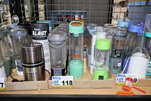 118 · APPROX 11 X PORTABLE BLENDERS , INCLUDES: NINJA, NUTRIBULLET, VARIOUS OTHERS, UNTESTED
