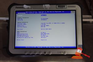 68 · PANASONIC FZ-G1 TOUGHPAD, INTEL CORE i5 7300U 2.60GHZ CPU, 8GB RAM, 500 SSD / NO OS, 300 HOURS, SN:2FTSD48152 AN:ITT35558, UNTESTED ( NO CHARGER / SOME MARKS)