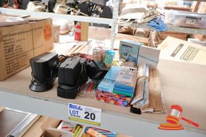 20 · BUNDLE OF STATIONARY INCLUDING: RULERS, PENCILS, ETC