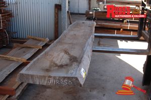 53 · JAR250 - JARRAH FEATURE AND BETTER GRADE 460-480x45-90mm @2.7m-Rough Sawn Slab