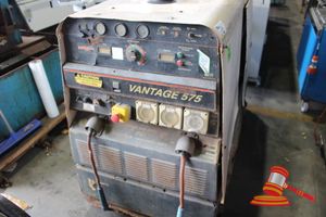12 · VANTAGE 575 DIESEL WELDER, LINCOLN ELECTRIC VANTAGE, MODEL# KZ170-2, SERIAL# 1070600115, HRS55685, UNTESTED. 1600mmL x 800mm W x 1210mm H APPROX