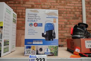 DRAINAGE CLEAN/DIRTY WATER PUMP, ECOSUB 7, 140L PER MIN, UNTESTED