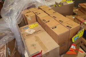 Approx 14 X Boxes Of Caterpillar Air Filters, Includes: Cat P/N:238-0479 (1pc), Cat P/N:216-9375 (1pc), Plus 2 X Volvo 21693755 Filters (Boxed), On A Pallet