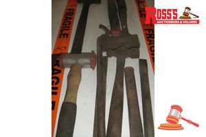 77 · QTY OF ASSORTED HAMMERS, CHISELS