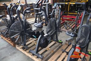 Airbike Fan Bikes, Approx; 1.1m L X 500mm W X 1.3m H, Work Roller Wheels, Some Marks, Untested