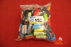 BAG OF APPROX 100 X ASSORTED LIGHTERS