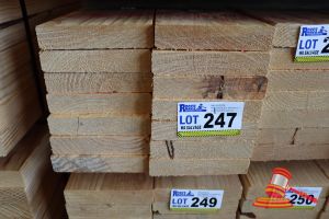 247 · 14x LENGTHS OF NON-STRUCTURAL, UNTREATED PINE TIMBER, APPROX 170 x 35mm x 2.4m