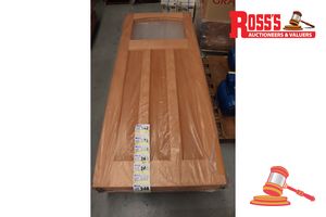 Timber Door With Panel (No Glass), Code: Ed 84, 2040 X 870 X 40mm