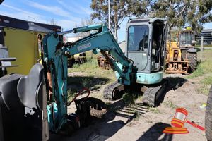 1 · KOBELCO SK30SR-6 MINI EXCAVATOR, 4846HRS, SERIAL# PW15-50856, 3.4 TONNE SHORT TAIL SWING, DIESEL GP BUCKET ATTACHMENT, GRAB ATTACHMENT, SERIAL# R00067 JUMP PEO (KEY# 82)