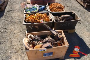 QUANTITY OF LIFTING EQUIPMENT, MANUAL LEVER HOISTS, CHAINS, BLOCK AND TACKLES