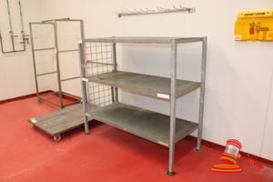 Galvanised 3 Tier Storage Unit. Approx 1600 X 700 X H1440mm