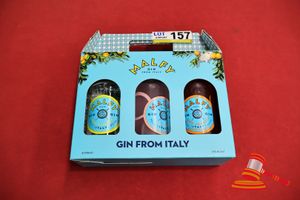 157 · 1 X MALFY GIN 3 PACK FROM ITALY, GIFT SET, 700ML BOTTLES, 41% ALC./VOL, INCLUDES: CON LIMONE, GIN ROSA, CON ARANCINI ORIGINALE (BOXED)