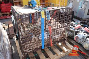 114 · 1 X WIRE MESH CAGE OF TEMPSC ROPE, ON A PALLET
