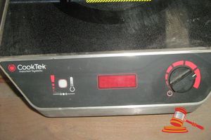 10 · COOKTEK INDUCTION SINGLE HOTPLATE DIAL-TEMP CONTROL