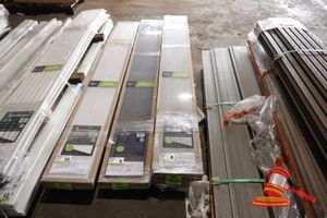 Perma Timber Quickboard Ceiling/Wall Lining - Vj Profile. Pvc - Light French Oak Colour Finish. Easy Instal, Maintenance Free. Size 300 X 2700 X 9mm. 2 Boards Per Pack X 4 Packs (Approx 6.48m2). Unused. Note: Not Suitable For Use In Direct Sunlight Or Strong Reflective Light
