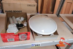 2x Boxes Of Assorted Electrical Including: Lights, Untested